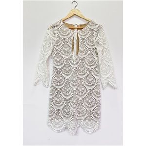 For Love & Lemons Womens Ivory Cream Lace Dress Size Small